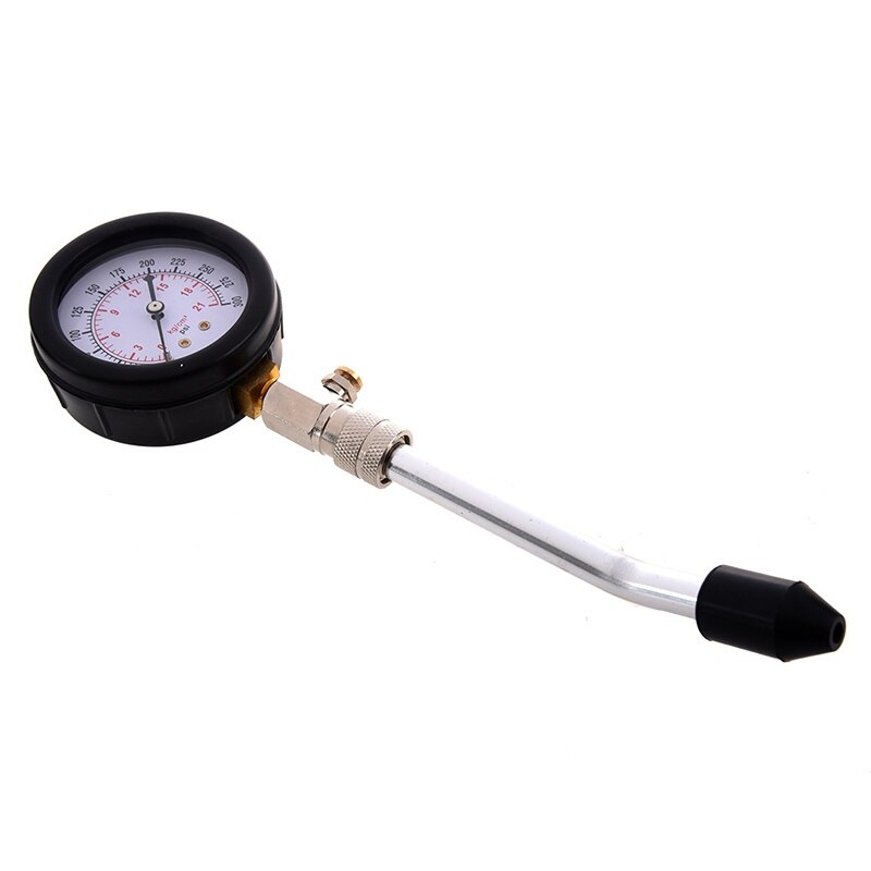 Petrol Engine Compression Tester Test Tool Set Kit Gauge Car Valve Motorcycle