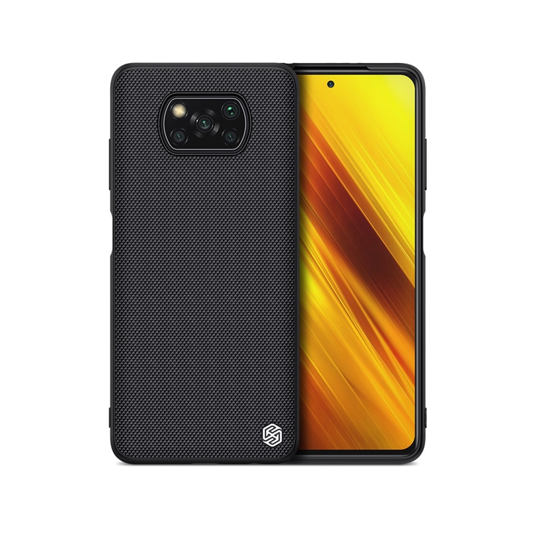 Voor Xiaomi Poco F3 X3 Pro X3 Nfc Case Nillkin Geweven Business Nylon Fiber Materiaal Weven Back Cover Voor Poco x3 Nfc Case