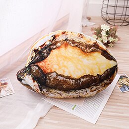 Bbq mat pute grill bakte grønnsaker foto/mais/gulrot/kjøtt snack plysj puter fylte pute pute 16 slag: Abalone