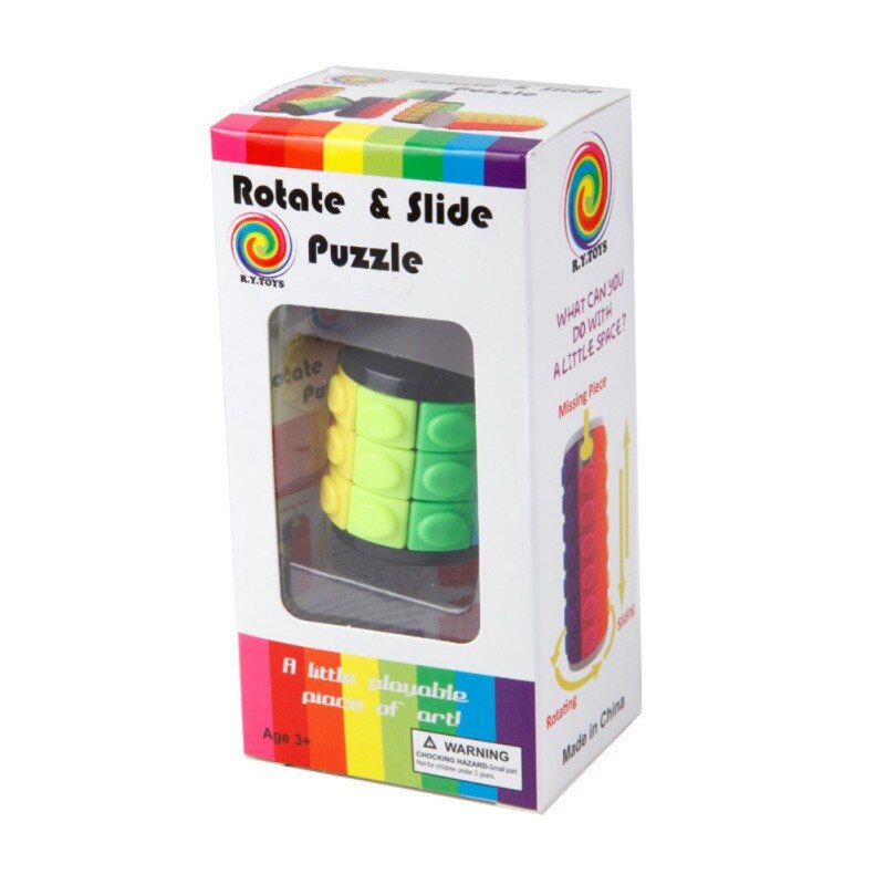 Farbe Cube Dekompression Spielzeug Zylindrischen Cube Geschwindigkeit Twist Puzzle Kind Pädagogisches Spielzeug Baby Spiel Neue: 3