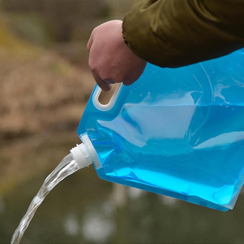 Folding Water Container Pvc Opvouwbare Water Opslag Container Water Zakken Voor Sport Camping Wandelen Picknick Bbq Waterbestendig