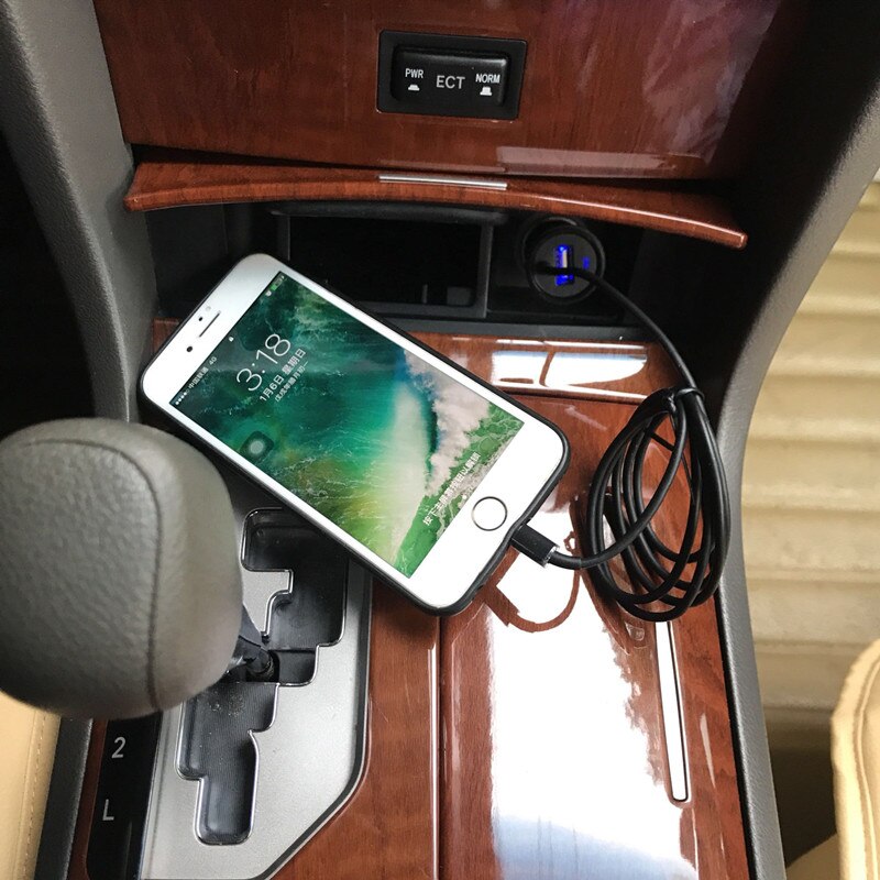 Tilbehør usb biloplader til iphone samsung hurtigopladning til saab 9-3 9-5 93 95 900 9000 bilstyling