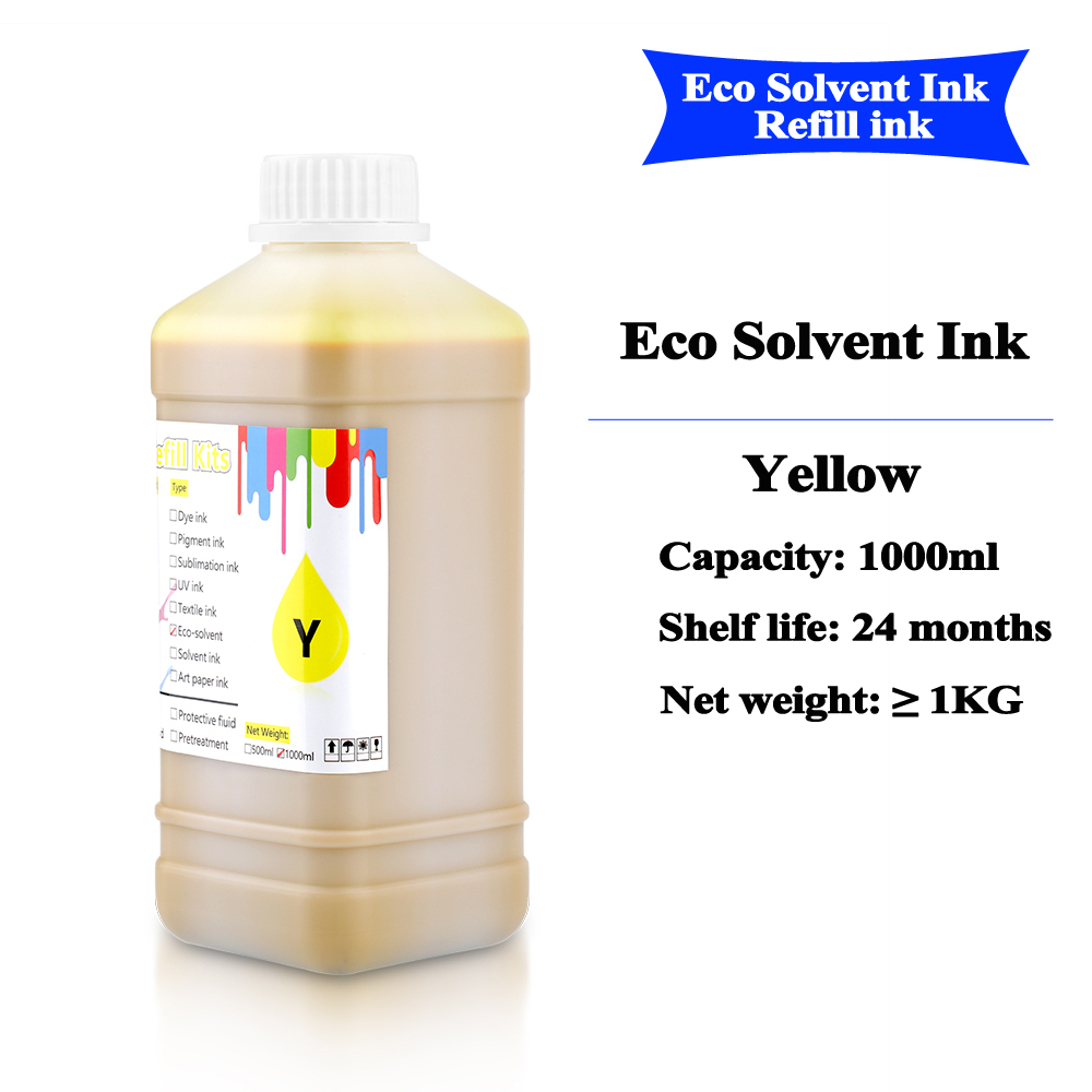 250ML 500ML 1000ML Eco Solvent Ink for Epson DX5 DX6 DX7 printhead Mimaki JV33 JV34 CJV300 JV3 JV5 CJV150 CJV160 CJV30 Printer