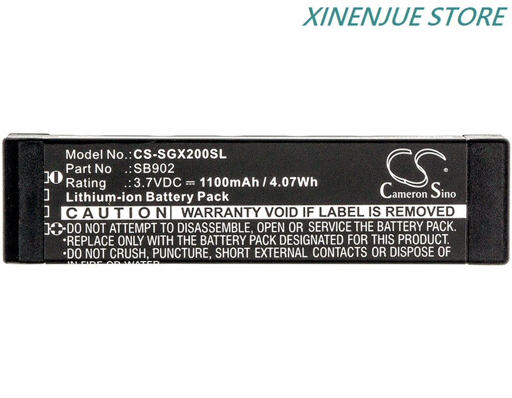 Batterie 1100mAh Li-ion Compatible Shure GLX-D, GLXD1, GLXD2, MXW2 | Remplace SB902, SB902A