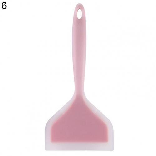 Silicone Kitchen Ware Cooking Utensils Spatula Beef Meat Egg Kitchen Scraper Wide Pizza Cooking Shovel Baking Spatula Shovel: 6