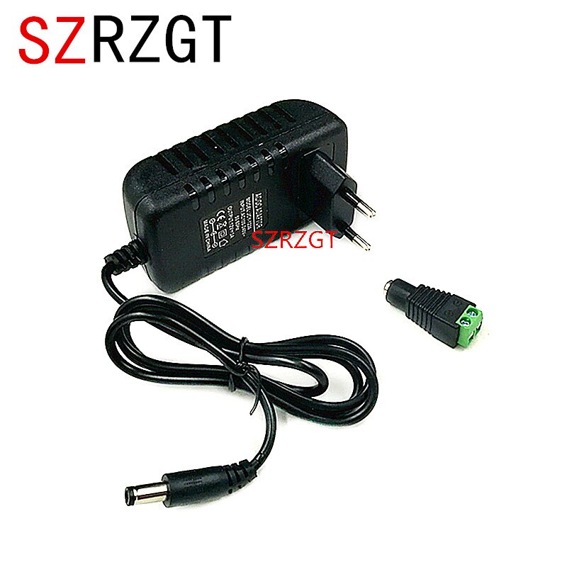 1 stks 24 w EU US Plug Driver Adapter 12 v 2A + 1 stks Vrouwelijke Connector Voor LED Strip