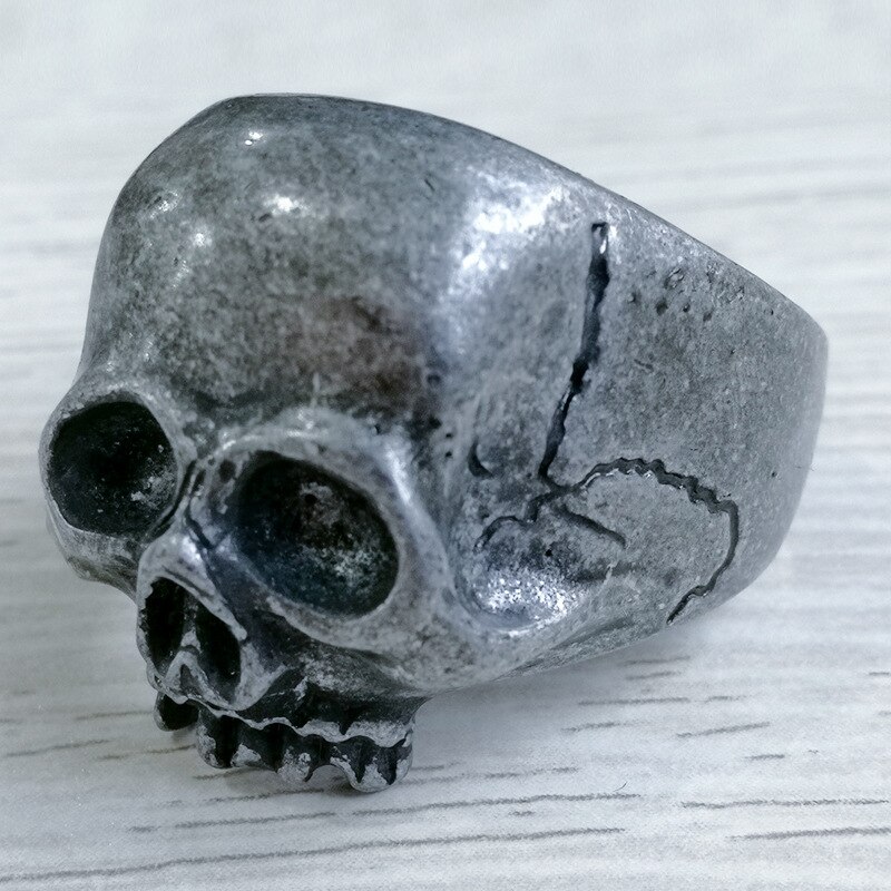 2020 NUOVO Caldo del cranio di personalità degli uomini di anello di roccia punk gotico dei monili anello fantasma testa del cranio degli uomini di anello