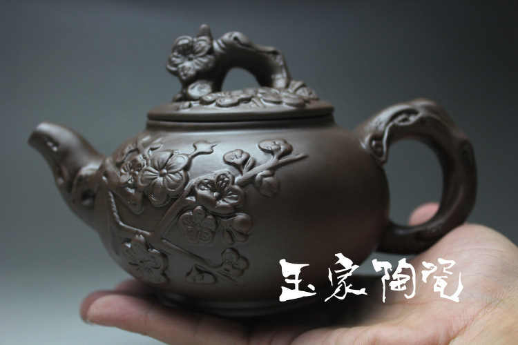 Juego de té hecho a mano de arcilla de tiempo limitado marmita Yixing tetera 400ml Kung Fu teteras juegos de cerámica china hervidor de porcelana negro