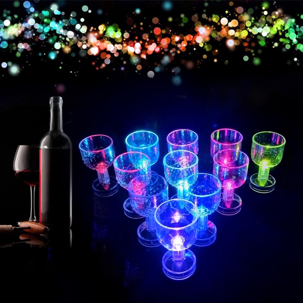 LED Flashing Color Change Water Activated Light up Beer Whisky 50ml Drink Cup Smooth drink glass cocktail party novelty