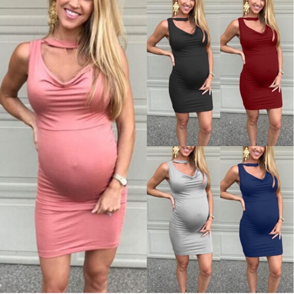 Maternity Dresses Summer Sleeveless Casual Sundress Pregnancy Dress Pregnant Clothes Breastfeeding Clothes Hamile Elbise