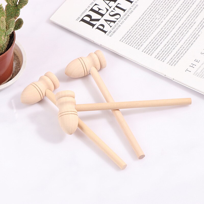 3Pcs Good Wooden Hammer Mallet Carving Tool Leather Craft Hammer Hand Tool