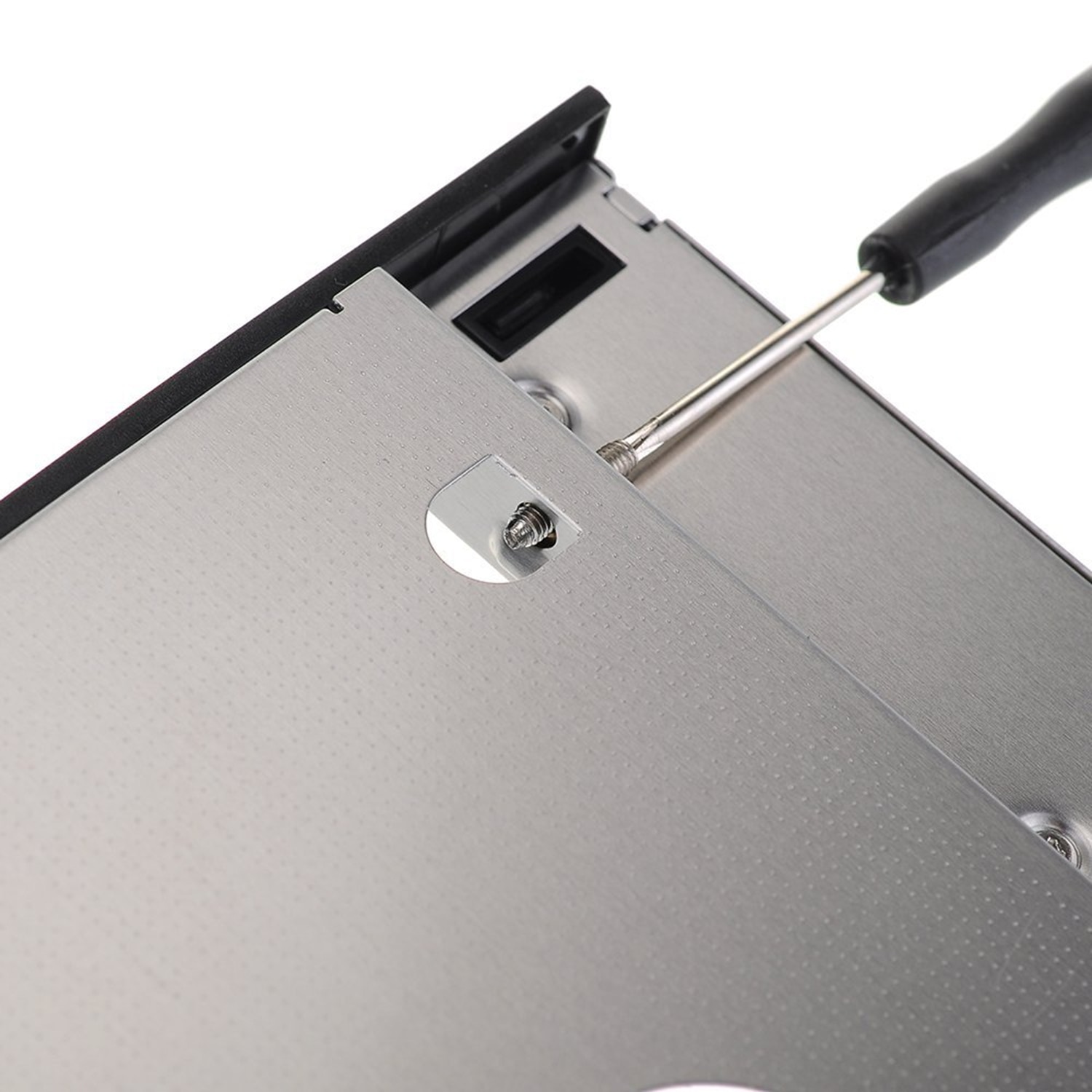 Besegad – disque dur SSD SATA à SATA en aluminium, 2.5 pouces, boîtier adaptateur pour caddie, 12.7mm, pour DVD CD-ROM Optibay