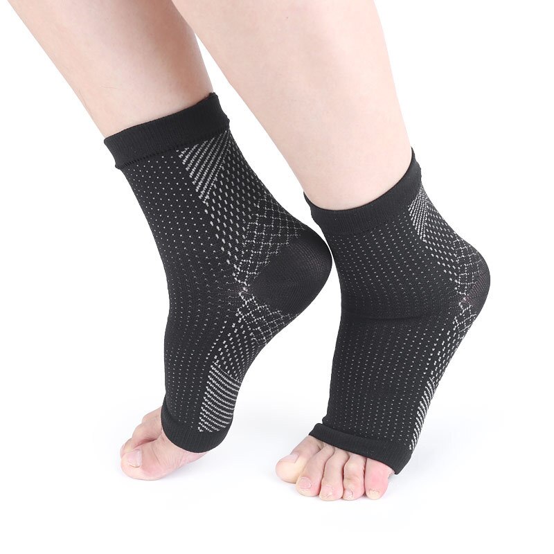 Chaussettes de Compression de fasciite plantaire pour femmes et hommes, 2 paires, manchon de cheville, fournit un soutien de la voûte plantaire, soulagement de la douleur au talon