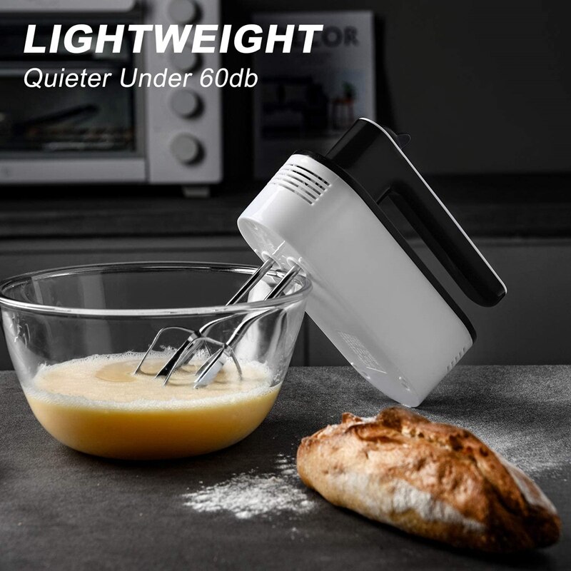 Hand Mixer Electric 5 Speeds Power Lightweight Handheld Mixer for Baking Kitchen Hand Mixers with Storage Stand