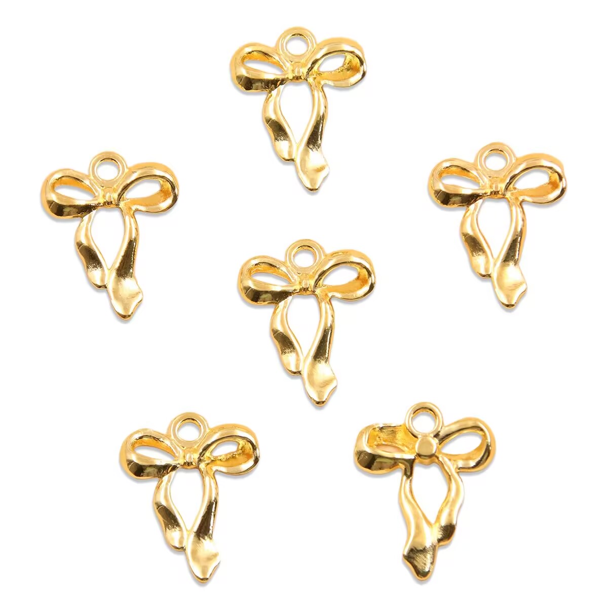 20Pcs 13 Style Metal Alloy Cute Hollow Bow Charms Pendants For Jewelry Making DIY Handmade Craft: VIOLET