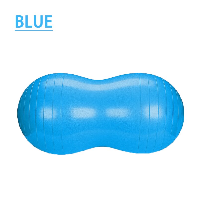 Explosieveilige Pinda Vorm Fitness Yoga Bal Fitness Training Apparatuur Fitness Bal Aërobe Balance Pilates Bal: BLUE