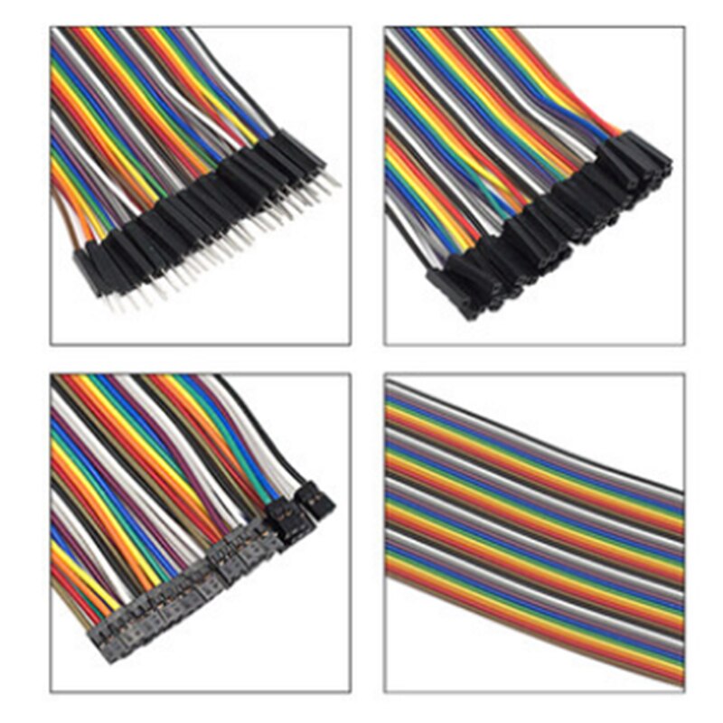 Câble Dupont, de 10 CM, 20 CM, 30 CM, avec 40 broches, Fil Connecteur, Équipé d'Entrées Mâle à Mâle + Mâle à Femelle et Femelle à Femelle, un Kit de Bricolage pour Arduino