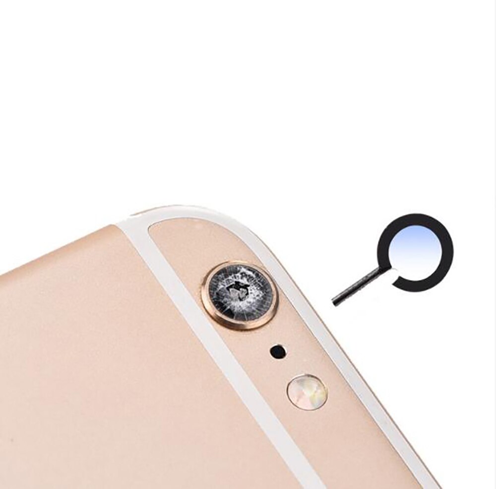 Originele Zwart Glas Camera Lens Met Tape Vervanging Voor Apple Iphone X Xs Max Xr 8 7 6S 6 plus Sapphire Crystal Camera Lens