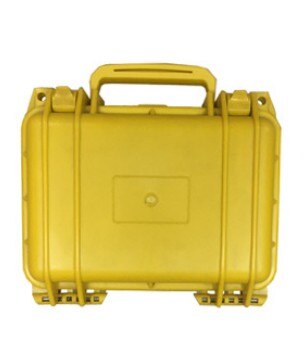 240*200*110mm Portable plastic tool case waterproof toolbox Moisture proof box Equipment instrument Safety box with sponge: Yellow