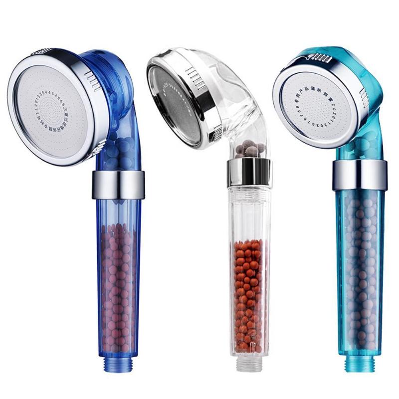 Bad vannterapi dusj anion spa dusjhode vannbesparende regndusj filterhode høytrykks abs spray