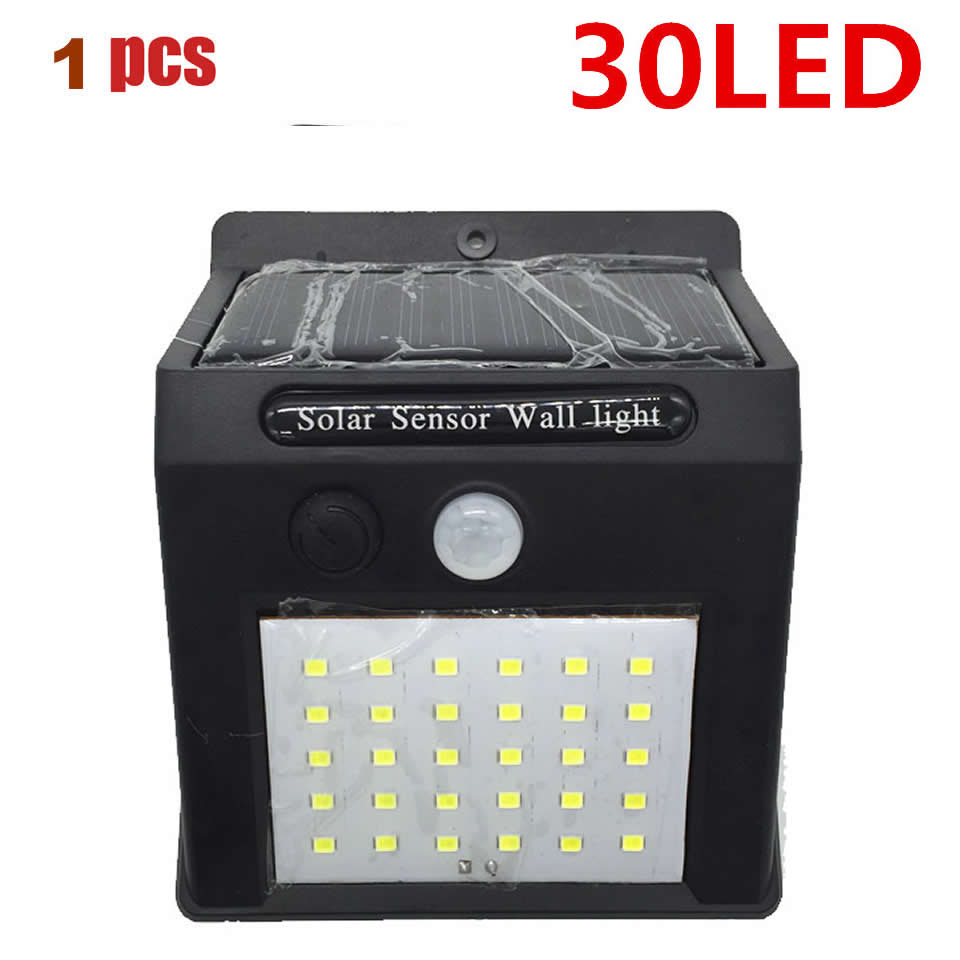 1-4PCS Super Bright Solar Lights LED Solar Power Outdoor Motion Sensor Light,LED on Both Side Waterproof for Deck,Yard,Garden,Pa: inseperable 30led-1