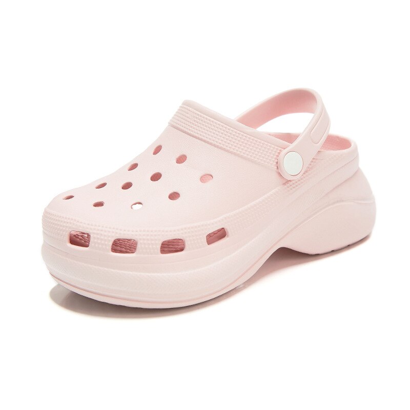 Summer Women Croc Clogs Platform Garden Shoe Sandals Height Increasing Slippers Slip On For Girl Beach Shoes Lady Slides