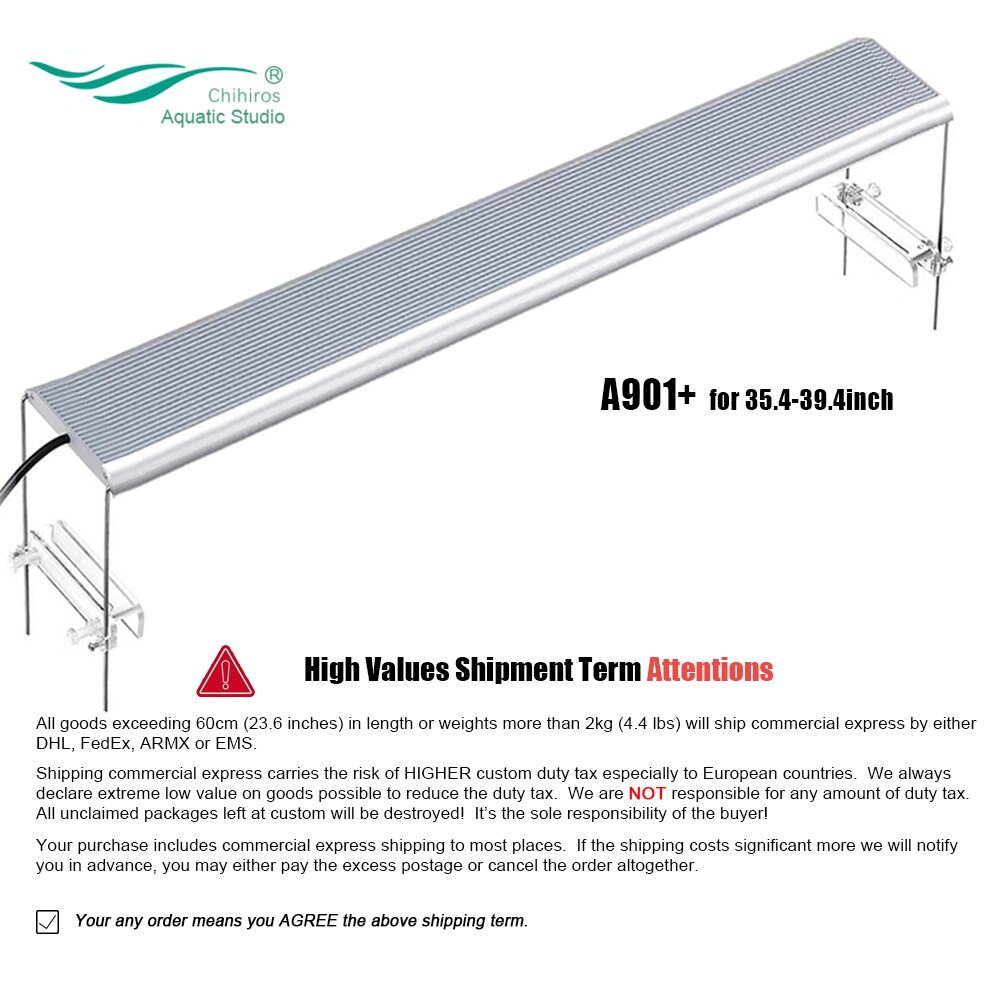 Chihiros série A PLUS couvercle lumineux | Série A PLUS, usine d'éclairage, lumière, couvercle suspendu, luminosité fixe, télécommande aquarium Style ADA