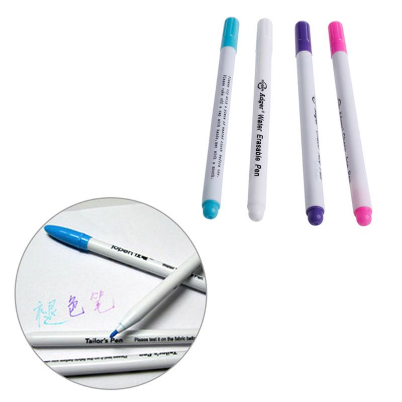 Auto Vanishing Pen Water Erasable Fabric Marker Pen Marking NoteTextile Ink Tool HX6D