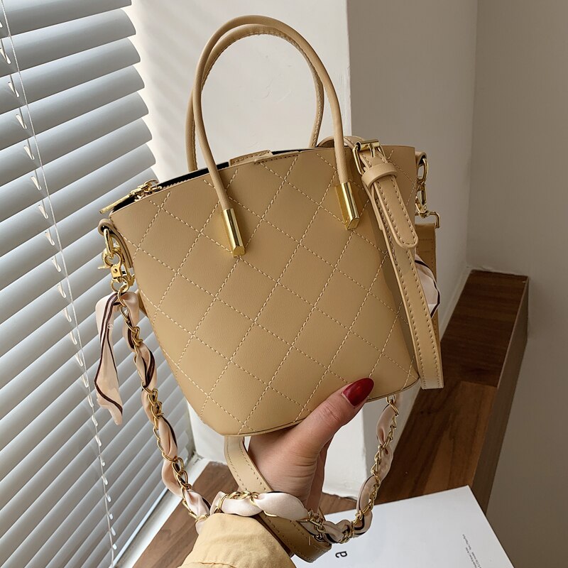 Weiche pu-leder-umhängetaschen für damen, beliebt Ich bin koreanischen stil, niedliche Eimer-Tasche, Bote Tasche mit einer schulter.