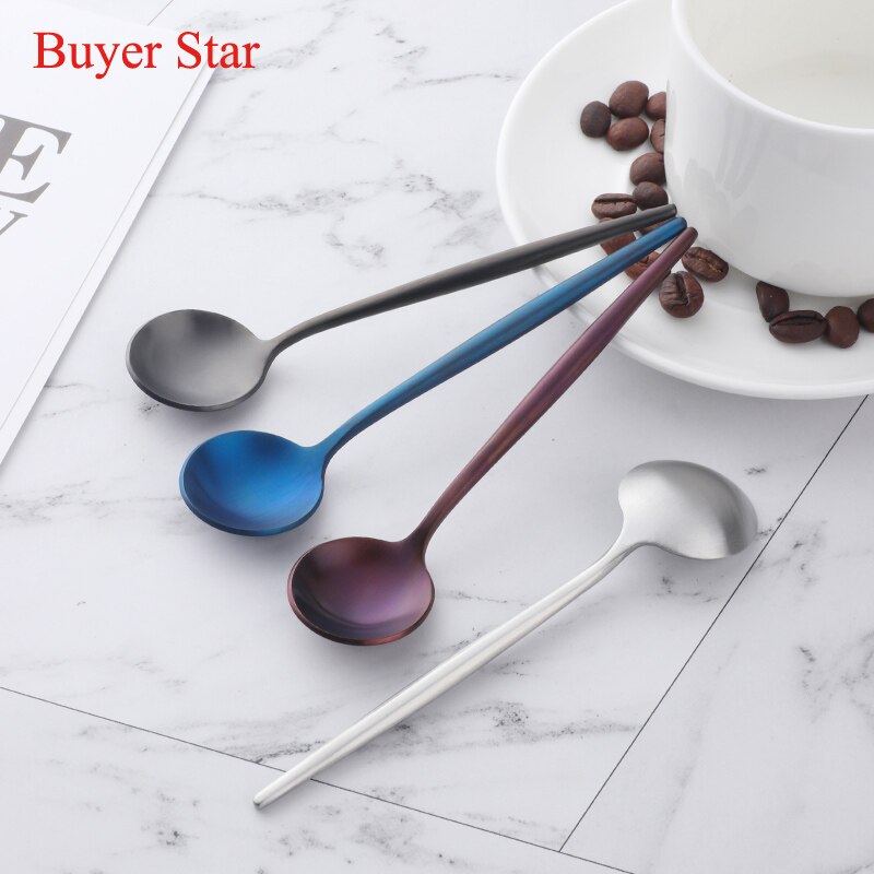 4 stk / mye 18/0 rustfritt stål ts spiseskje bestikk sett mini kaffeskje bestikk sett er teskjeer middag te skjeer sett