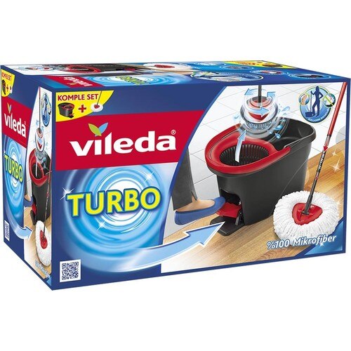 Turbo mopa de Pedal de limpieza de-130 cm-mojado y seco de la fregona de limpieza de