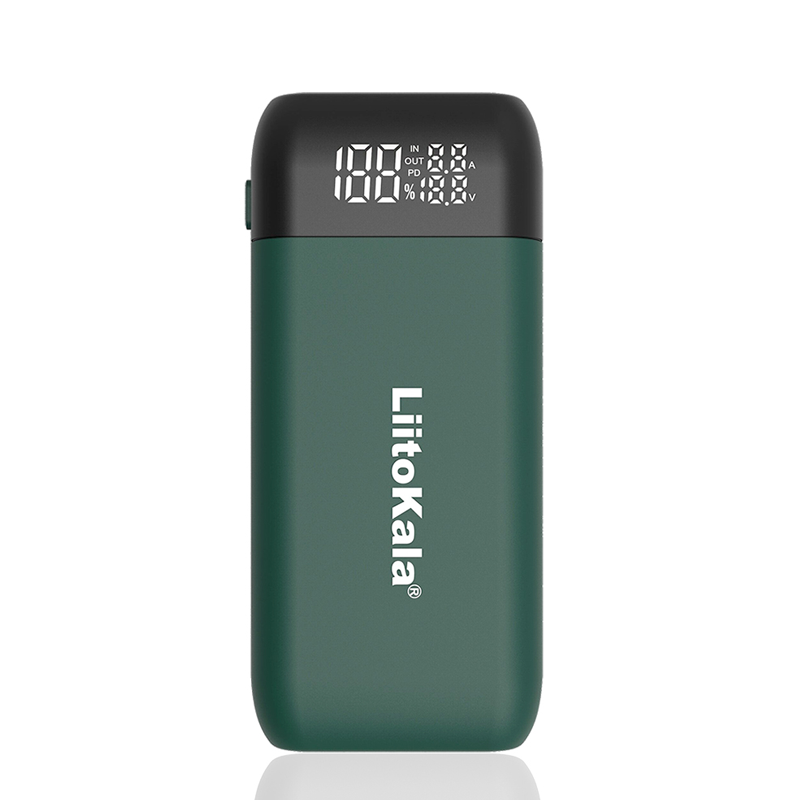VeitoKala Lii-MP2 Lii-D4XL Lii-C2 18650 21700 Chargeur De Batterie Rechargeable Et Power Bank QC3.0 Entrée/Sortie Affichage Numérique: WHITE