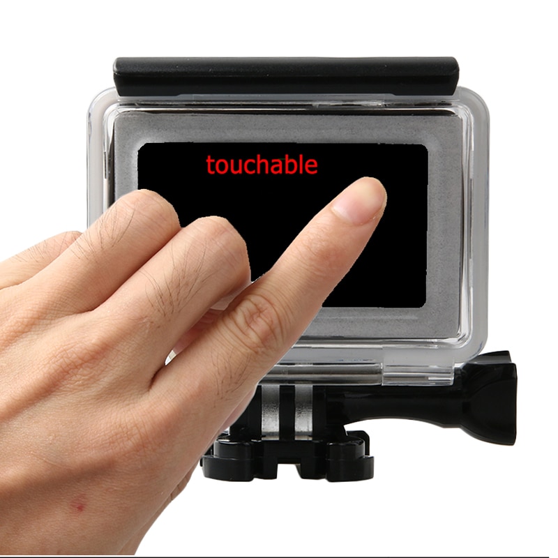 Tek per Xiaomi Yi 4k Accessori Touchable Impermeabile di Immersione Subacquea Custodia Toccare del portello per Xiaomi Yi 2 4k yi 4k più scoperta +