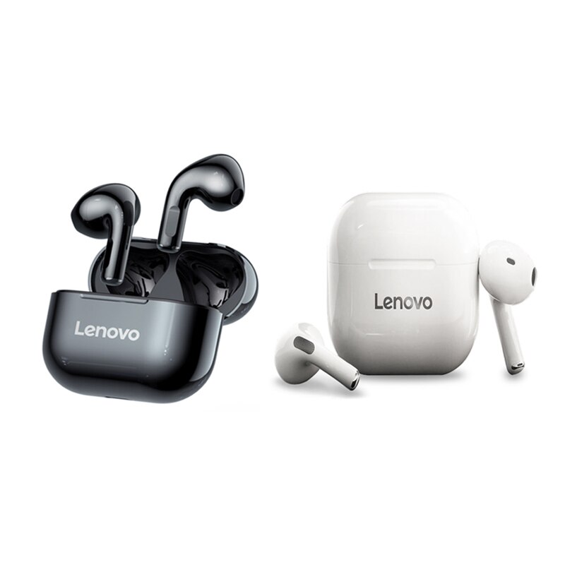 Original Lenovo LP40 drahtlose kopfhörer TWS Bluetooth Kopfhörer Touch Control Sport Headset Stereo Ohrhörer Für Telefon Android: 1x white 1x black