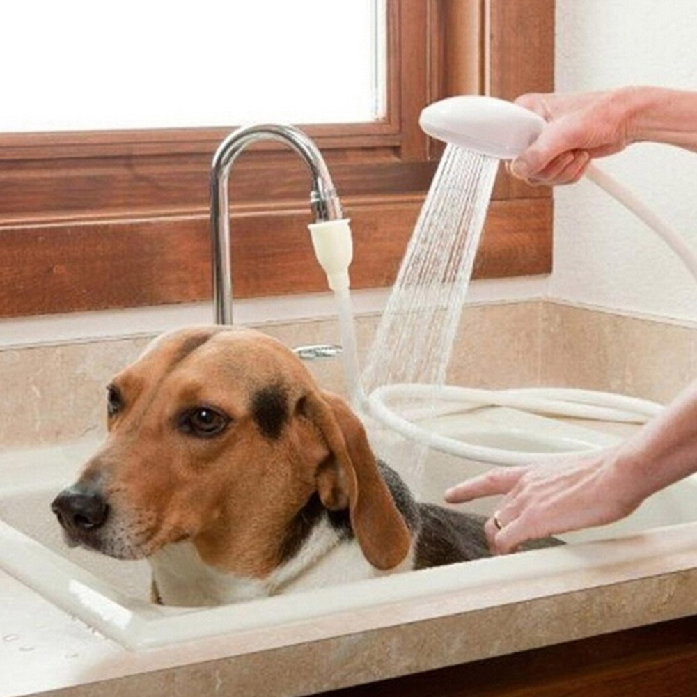 Pet Shower Sprayer Slip On Hose Portable Shower Head Dog Sprayer for Tub Faucet BJStore