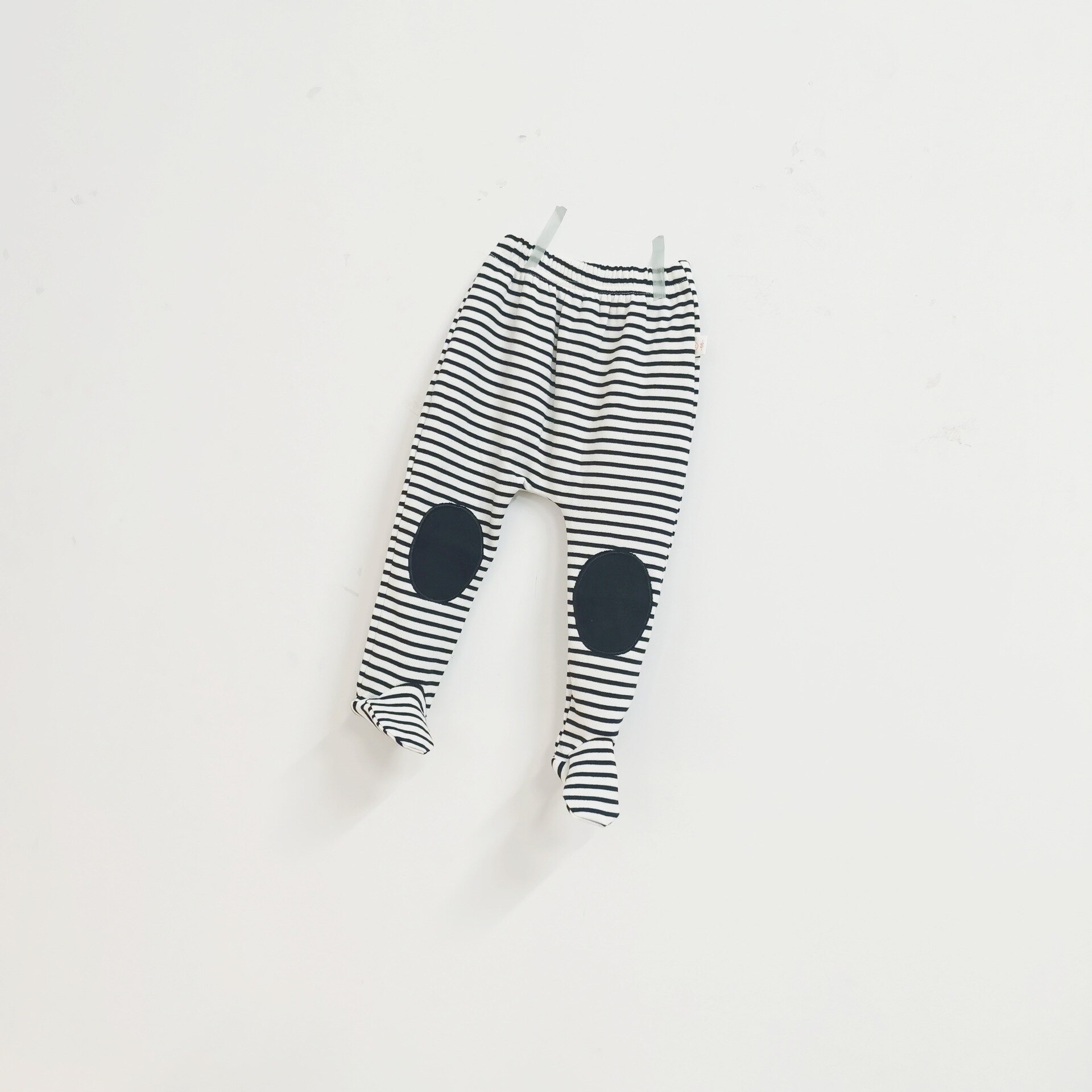 Sprint Herfst Verkoop Baby Panty Katoen Gestreepte Patch Panty Betaalde Baby Broek Lange Broek: Black / 66 (0-3 month)