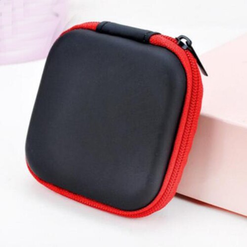 Custodia per cuffie portatile caricabatterie cavo dati cuffia custodia per il trasporto scatola per monete borsa per borsa scatola per cavi USB Organizer: 5