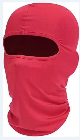 Skimasker voor heren Volgelaatsmasker Bivakmuts Zwarte skimaskers die nekbeschermer bedekken Beschermende hoofdbedekking voor motorfietsen: Rood