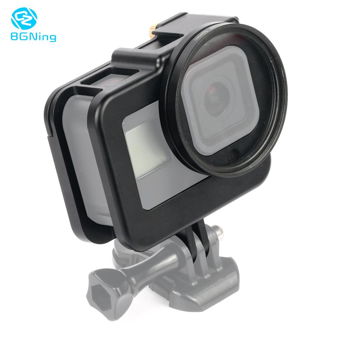 Upgrade Beschermhoes Voor Gopro8 Beschermende Frame Behuizing Shell Voor Go Pro Hero 8 Black W Shoe Mount uv Lens Adapter