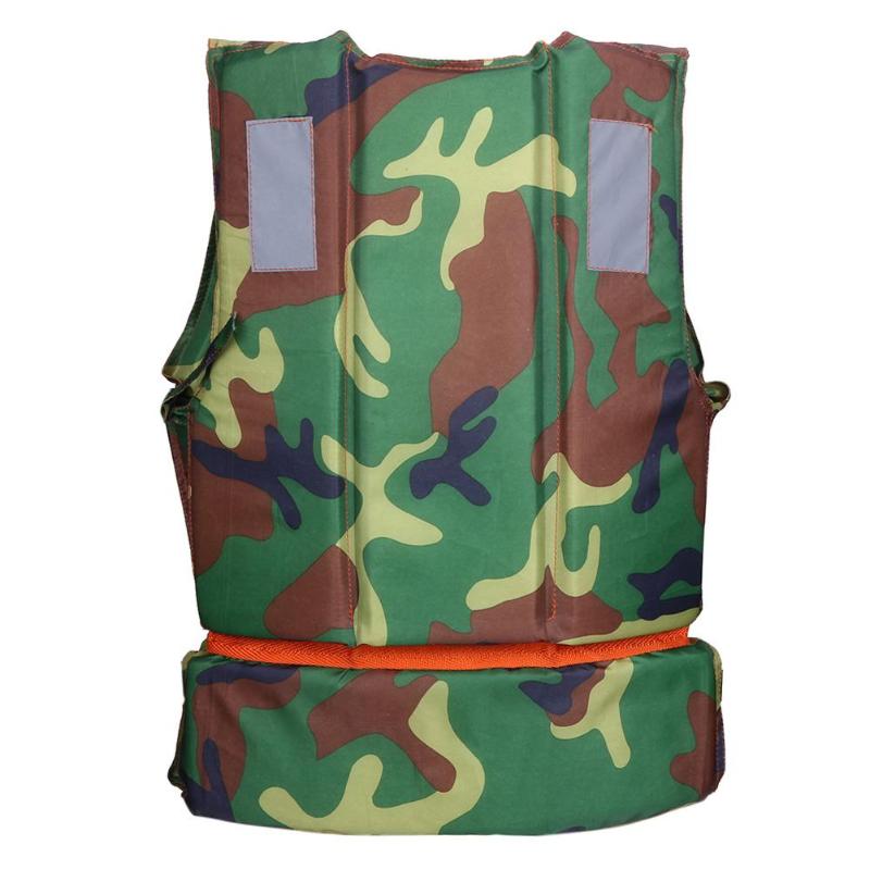 Camouflage Life Vest Water Sports Life Jacket for Fishing Boating Drifting