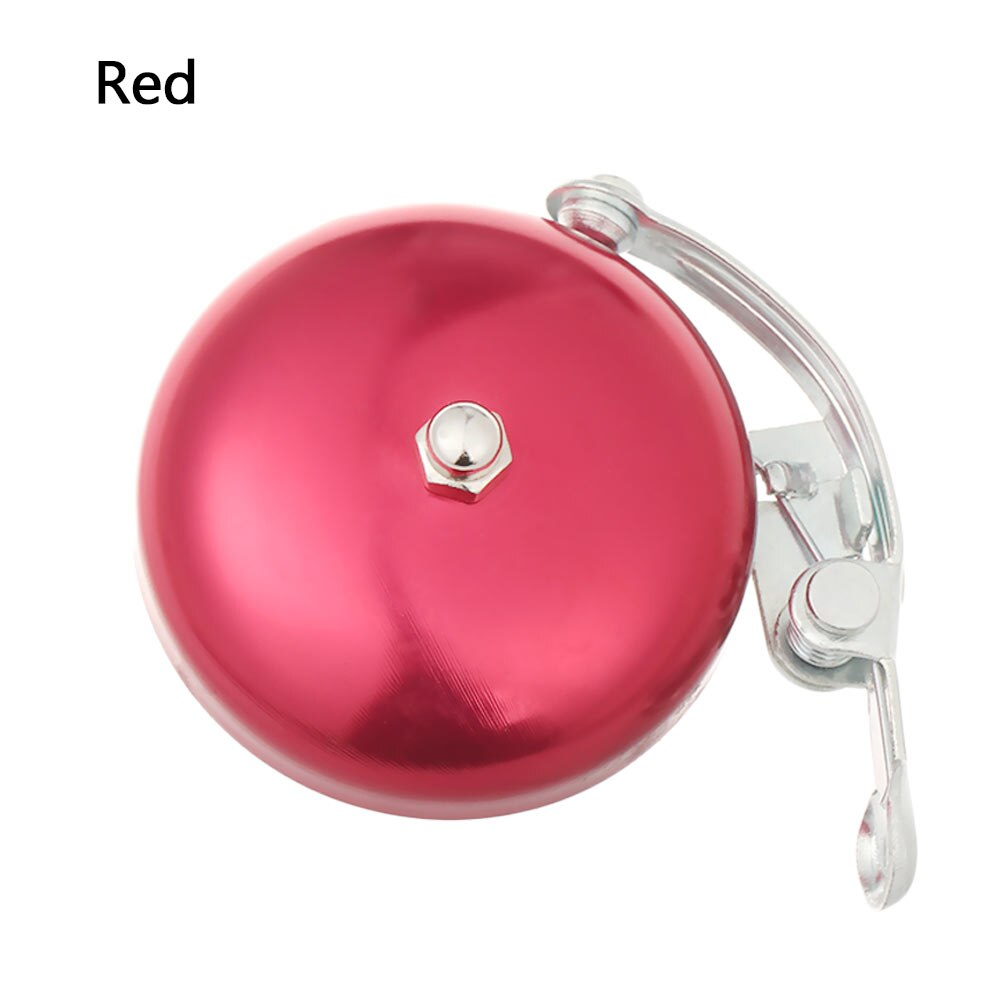 Universal Retro Gold Silver Brass Bicycle Bell Safety Warning Sound Loudly Horn Bell Mountain Bike Cycling Reminder Accessory: red