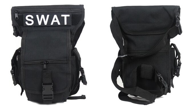 Riñonera de nailon para hombre, bolsa para pierna, muslo