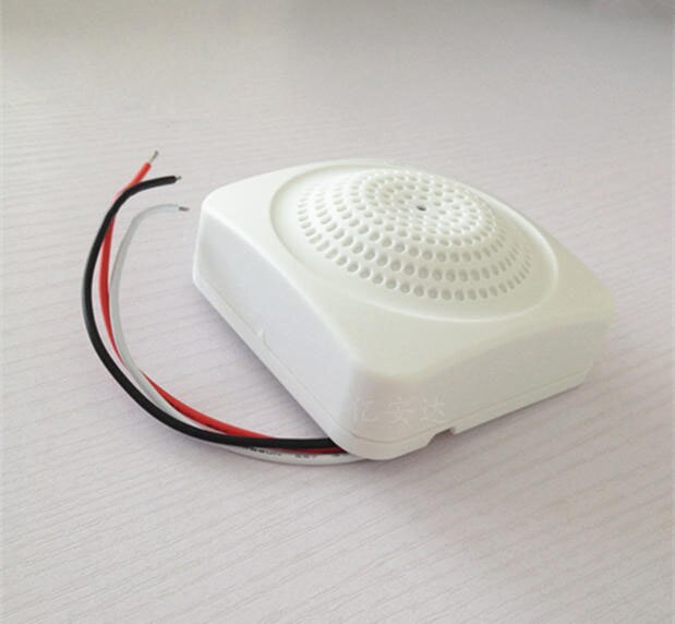 White CCTV Audio Monitor RCA Mic Microphone Sound Monitor Pick up For Cameras (SUPR-05)