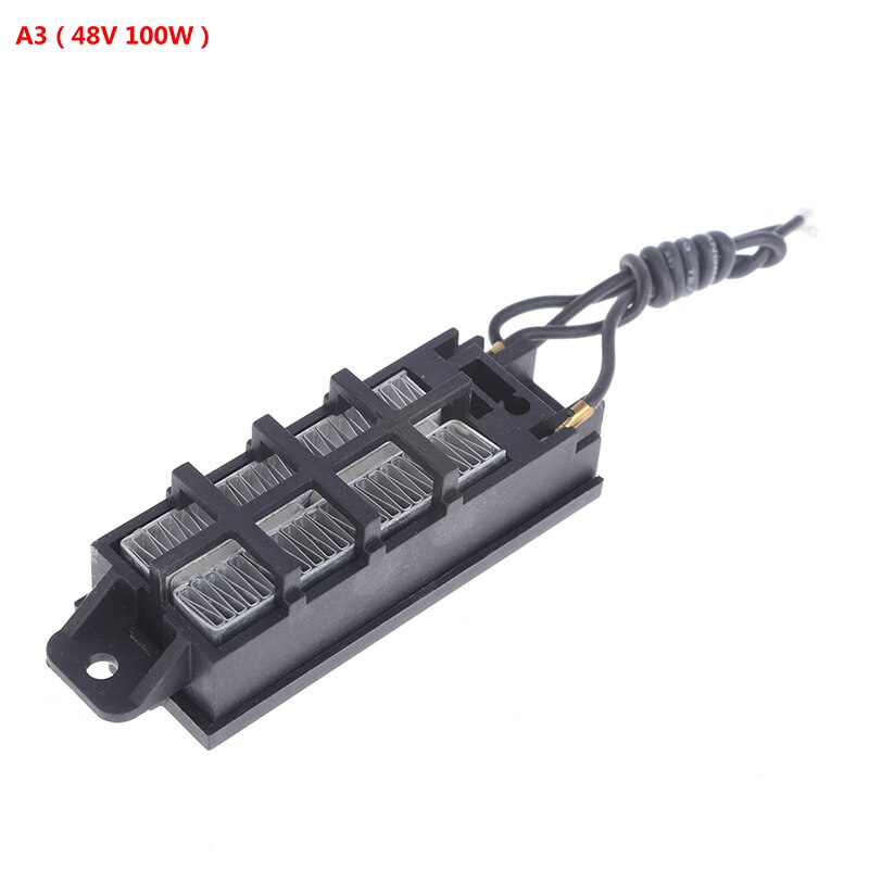 1PC Automatic Thermostat Ptc Heater With Stand Corrugated Strip Small Space Heating 50W/100W 12V (AC/DC) DIY Heating Tools: 48V 100W