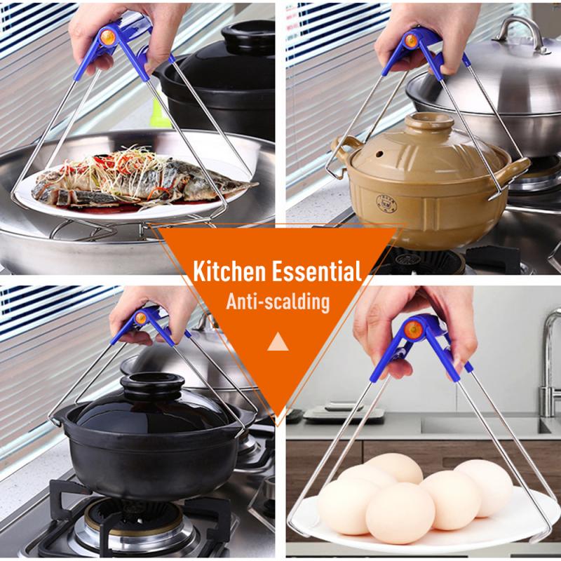 Keuken Gereedschap Pot Clip Keuken Pot Lade Clip Rvs Nemen Kom Clip Huis Anti-Brandwonden Multifunctionele hold Clip