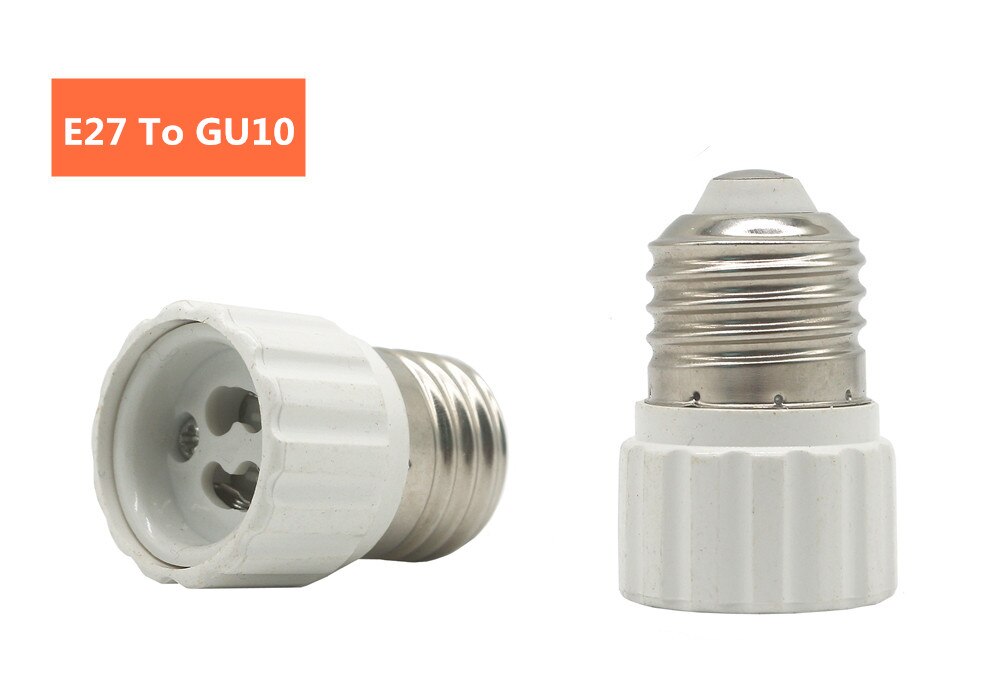 Led Lamp Bulb Base Conversion Holder Converter Socket Adapter E27 to GU10 G9 B22 E14 E12 Fireproof Material For Home &amp;Lighitng: E27 To GU10