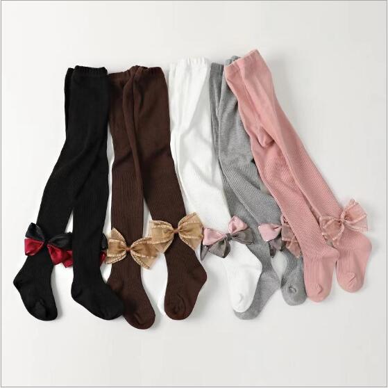 neue frühjahr und herbst kinder baby leggings bogen casual hosen 1-7 jahre alten fabrik strumpfhosen