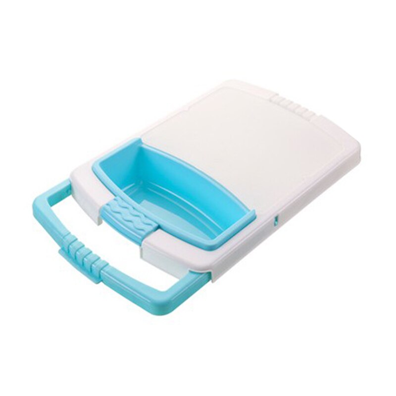 Kitchen Chopping Cutting Board Kitchen Chopping Boards Washing Basket Drain Kitchen Organizer Plastic Containers Kitchen Tools: Blue