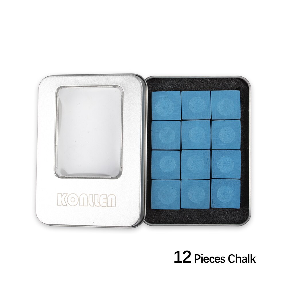 BRUNSWICK craie A Box12 pièces bleu billard craie  – Grandado