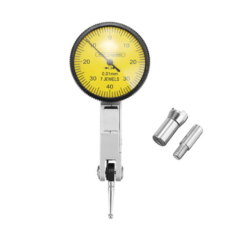 0.01mm Accuracy Leverage Dial Indicator Shockproof Magnetic Stand Base Holder Dial Test Comparator For Equipment Calibration: y Dial indicator